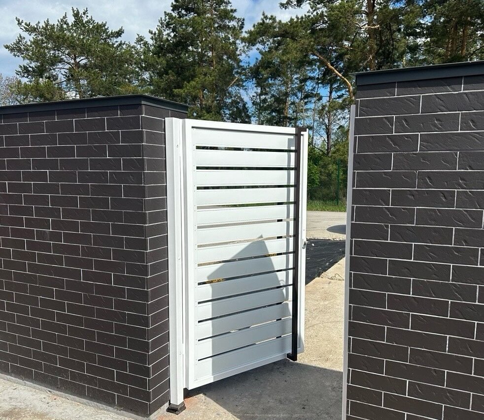Калитка из металлопланкена RAL9003 Белый фото 4 в Ереване
