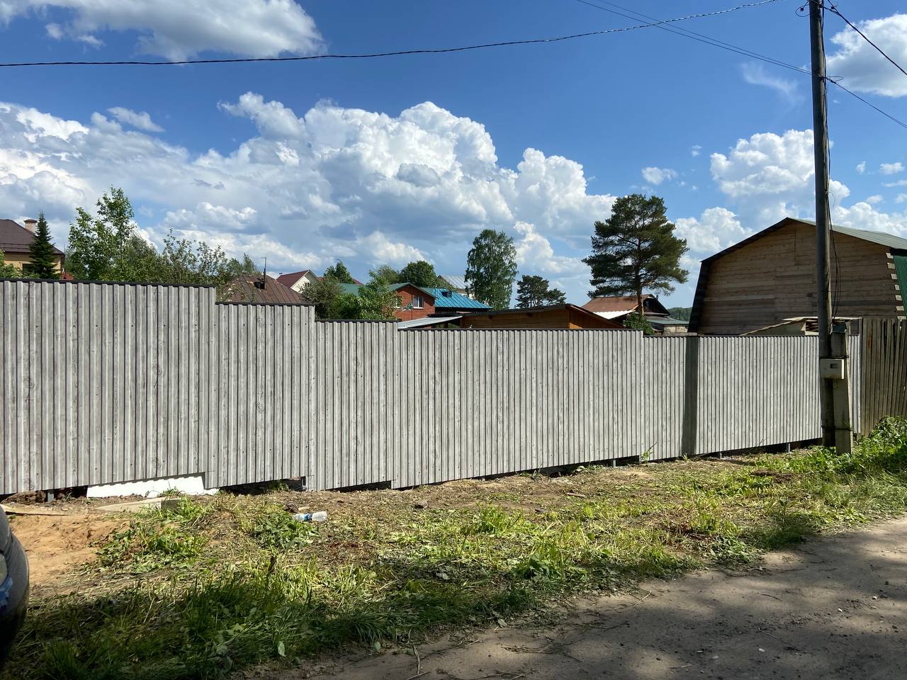Забор из профнастила НС-10 42м Светлая Береза SteelArt фото 8 в Ереване
