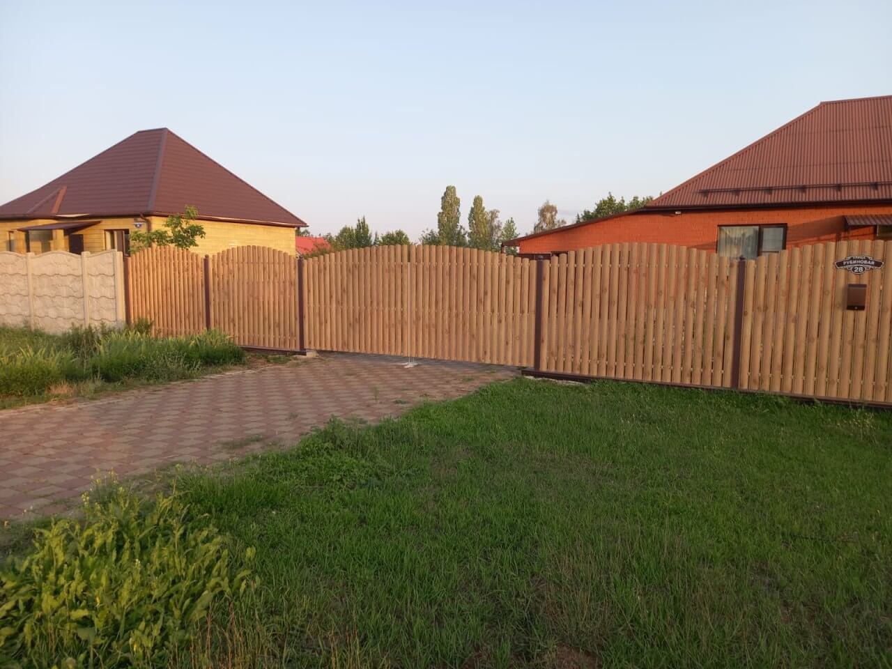 Забор из евроштакетника 24м Клен Светлый SteelArt фото 2 в Ереване