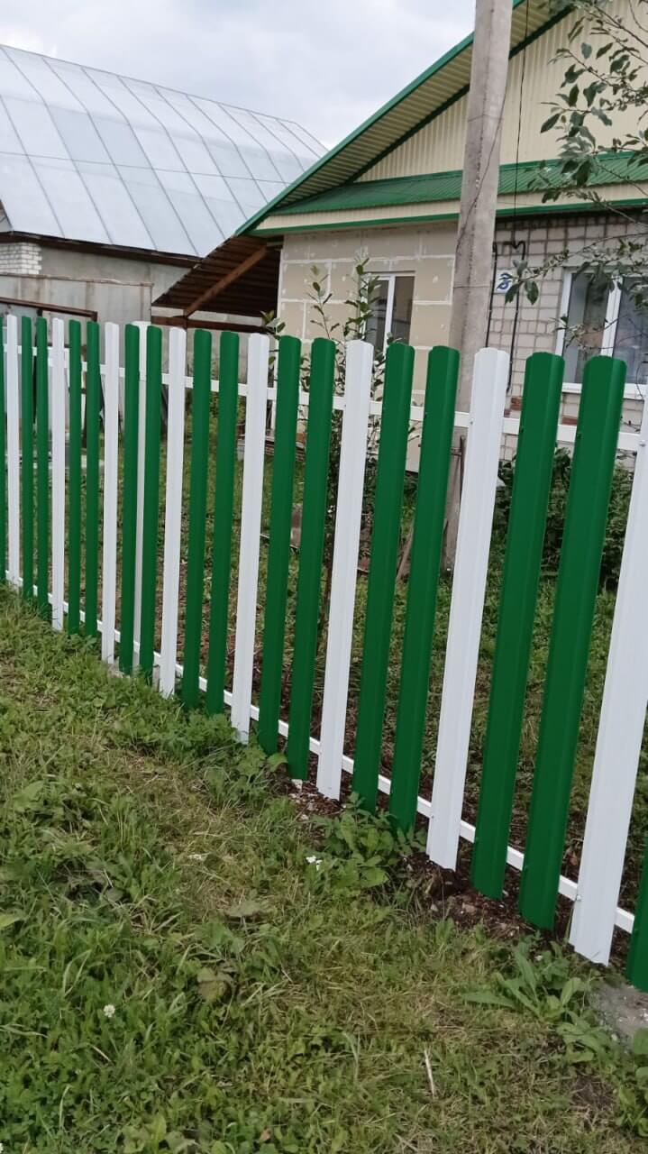 Забор из евроштакетника 10м RAL9003 Белый, RAL6029 Зеленая Мята фото 2 в Ереване