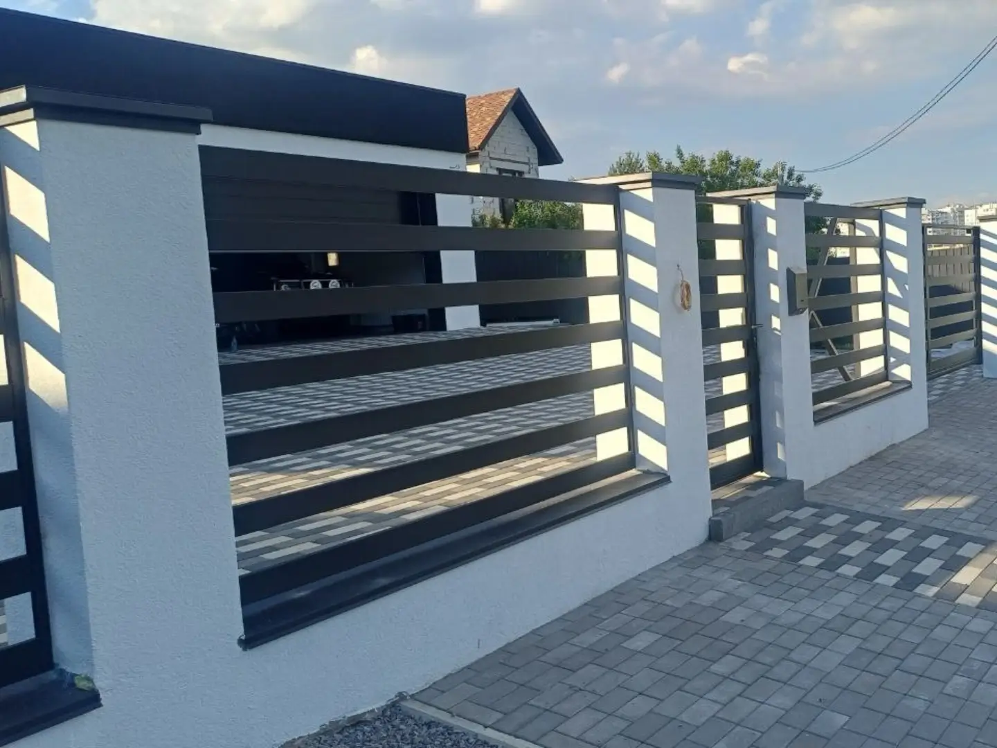 Забор-ранчо из металлопланкена 16м RAL9005 Черный МАТТЕ фото 4 в Ереване